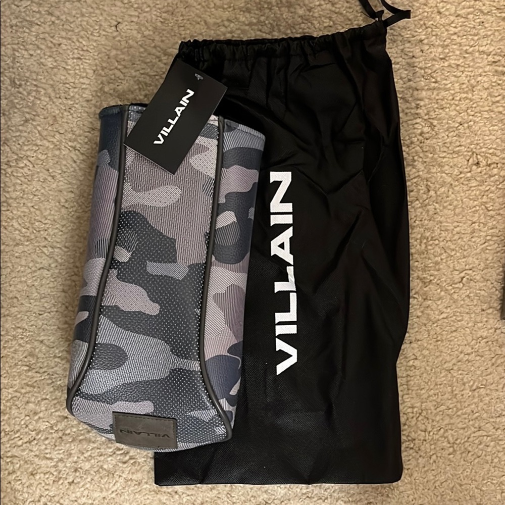 NWT Villain Vegan Leather Camo Golf Driver Head Cover